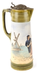VILLEROY & BOCH METTLACH LARGE CERAMIC STEIN #2893