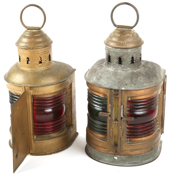 PERKO METAL MARINE NAVIGATION LIGHTS - LOT OF 2
