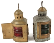 PERKO METAL MARINE NAVIGATION LIGHTS - LOT OF 2