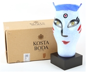KOSTA BODA OPEN MINDS VASE SIGNED BY ULRICA H-VALLIEN