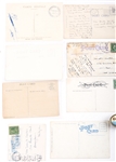 20th C. ESTATE TRAVEL SOUVENIR & POSTCARD LOT OF 17
