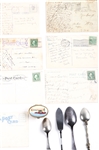 20th C. ESTATE TRAVEL SOUVENIR & POSTCARD LOT OF 17