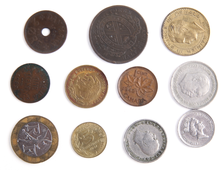 19TH & 20TH CENTURY INTERNATIONAL COIN LOT OF 11
