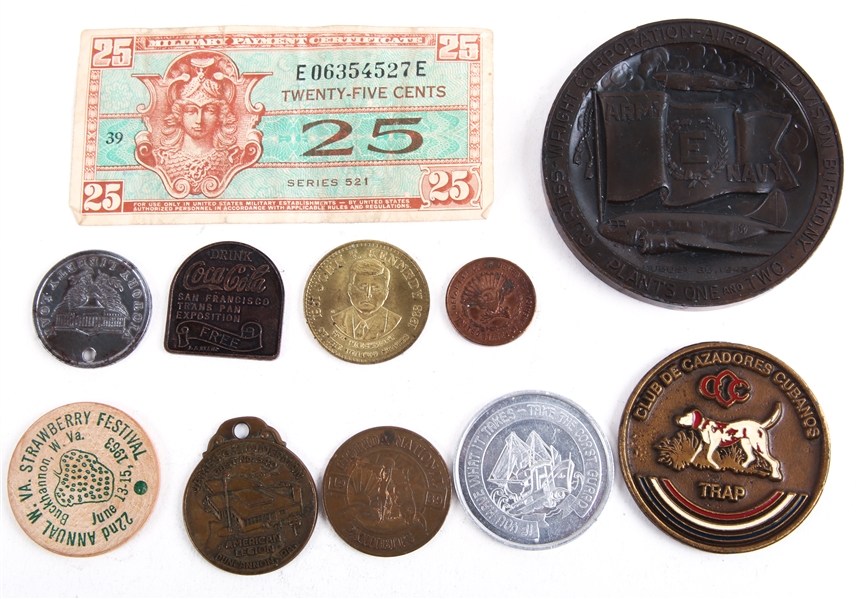 MILITARY & CIVILIAN TOKENS AND MEDALLIONS ESTATE LOT