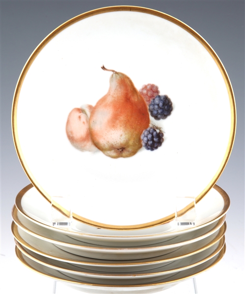 THOMAS OF BAVARIA FRUIT PLATES #3206 - LOT OF 6