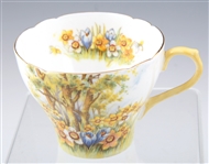 ROYAL ALBERT FEBRUARY & SHELLEY DAFFODIL TIME TEACUPS