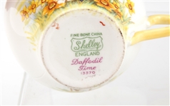 ROYAL ALBERT FEBRUARY & SHELLEY DAFFODIL TIME TEACUPS