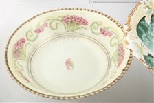 FLORAL DINNERWARE AND SERVINGWARE - LOT OF 9