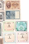 WWII ERA FOREIGN AND ALLIED MILITARY ISSUED CURRENCY