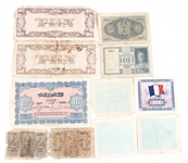 WWII ERA FOREIGN AND ALLIED MILITARY ISSUED CURRENCY