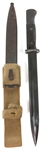 WWII GERMAN K98 MAUSER BAYONET, SCABBARD & TROPICAL FROG