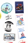 POLITICAL, ADVERTISING, & NOVELTY BUTTON LOT OF 30