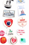 POLITICAL, ADVERTISING, & NOVELTY BUTTON LOT OF 30