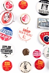 POLITICAL, ADVERTISING, & NOVELTY BUTTON LOT OF 30