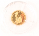 14K GOLD MINIATURE AMERICAN MINT COINS - LOT OF 2