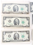 UNITED STATES TWO DOLLAR BILLS 1976 - LOT OF 12
