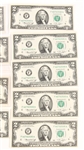 UNITED STATES TWO DOLLAR BILLS 1976 - LOT OF 12