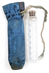 TIFFANY STERLING SILVER CUT CRYSTAL PERFUME BOTTLE