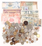 WORLD COIN & CURRENCY LOT - 1000 GRAMS