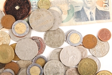WORLD COIN & CURRENCY LOT - 1000 GRAMS