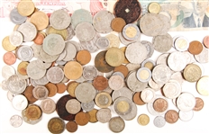 WORLD COIN & CURRENCY LOT - 1000 GRAMS
