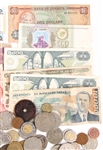 WORLD COIN & CURRENCY LOT - 1000 GRAMS