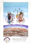 RANCE HOOD NATIONAL APPALOOSA HORSE SHOW POSTER SIGNED