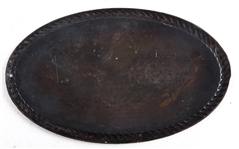 STERLING SILVER ENGRAVED CASKET PLATE DATED 1869
