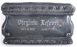 19TH AND EARLY 20TH CENTURY CASKET PLATES LOT OF 3