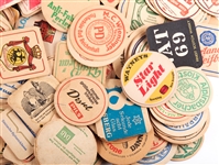 20TH CENTURY US & INTERNATIONAL BAR COASTER LOT OF 250+