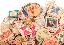 20TH CENTURY US & INTERNATIONAL BAR COASTER LOT OF 250+