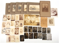 EARLY PHOTOGRAPHY LOT OF 41