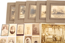 EARLY PHOTOGRAPHY LOT OF 41
