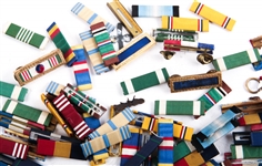 20TH CENTURY US MILITARY RIBBON BAR LOT OF 150+