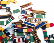 20TH CENTURY US MILITARY RIBBON BAR LOT OF 150+