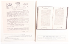 BICENTENNIAL COMMEMORATIVE DOCUMENT LOT OF 2