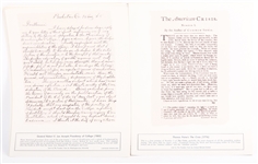 BICENTENNIAL COMMEMORATIVE DOCUMENT LOT OF 2