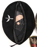 REPRODUCTION MILITARY BERET AND PATCH LOT OF 3