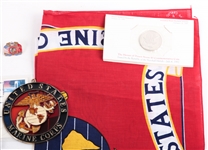 US MARINE CORPS COMMEMORATIVE & MEMORABILIA LOT