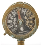 CHADBURNS LIVERPOOL & LONDON BRASS SHIP TELEGRAPH