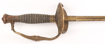 M1860 FIELD AND STAFF OFFICER'S SWORD & SCABBARD