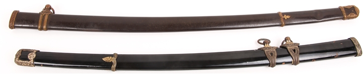 JAPANESE KATANA SCABBARDS - LOT OF 2