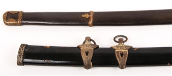 JAPANESE KATANA SCABBARDS - LOT OF 2