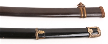 JAPANESE KATANA SCABBARDS - LOT OF 2