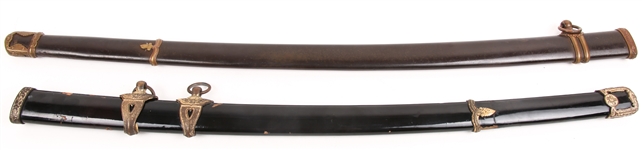 JAPANESE KATANA SCABBARDS - LOT OF 2