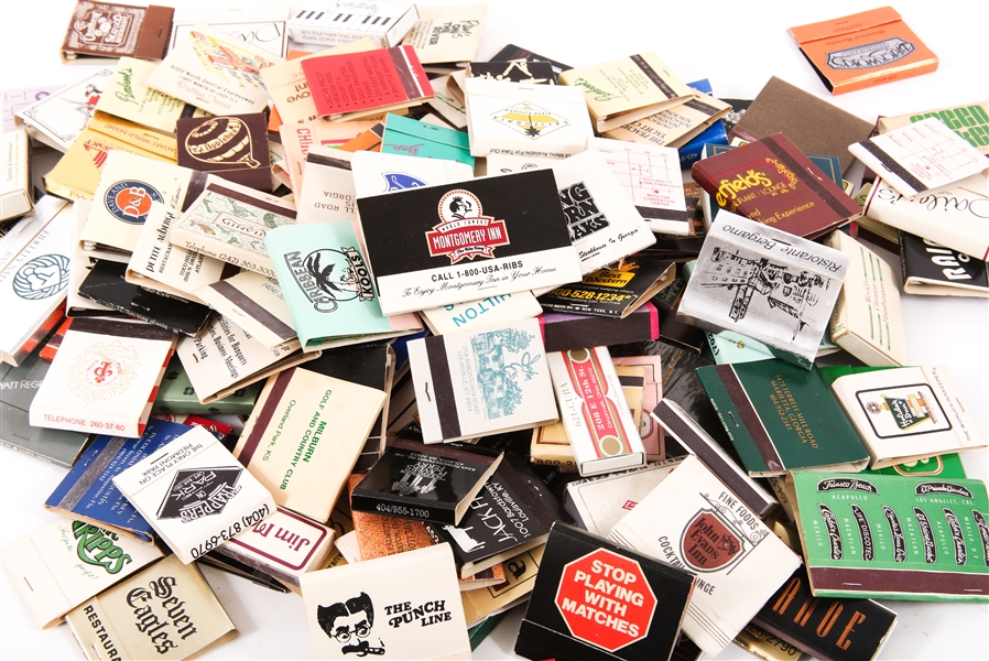 RESTAURANT AND HOTEL MATCHBOOKS - LOT OF 500+