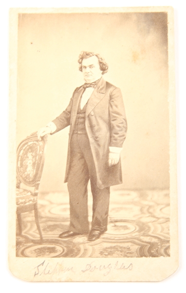 CARTE DE VISITE STEPHEN A. DOUGLAS BY JOHN CARBUTT