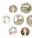 AMERICAN MINT SILVER PLATED COMMEMORATIVE COINS
