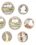 AMERICAN MINT SILVER PLATED COMMEMORATIVE COINS