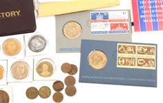 20TH C. U.S. TOKENS & MEDALS - 2.5 LBS